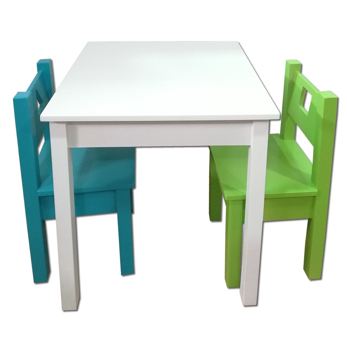 MUEBLES KIDS - mesa con sillas GEOMETRICO