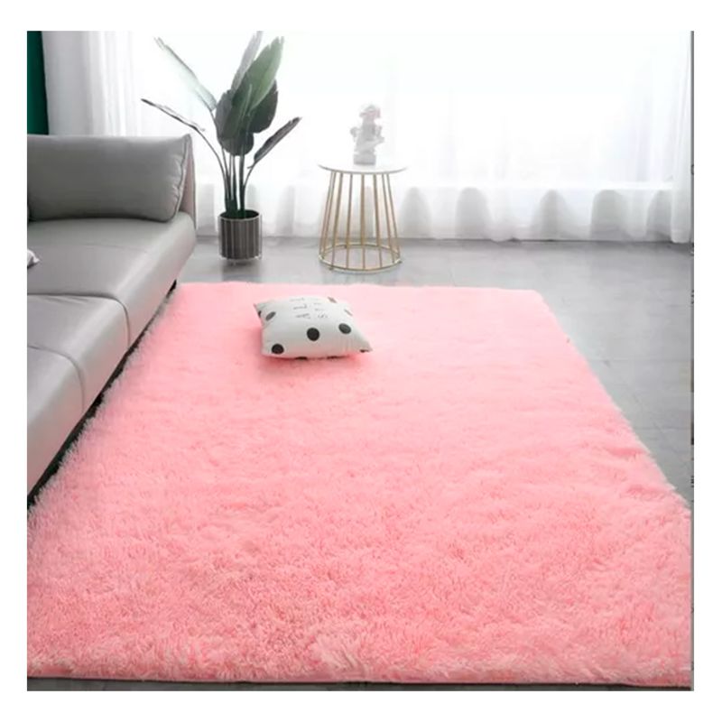 GENERICO - Alfombra Peluda 195×230cm Super Suave Rosado Liso