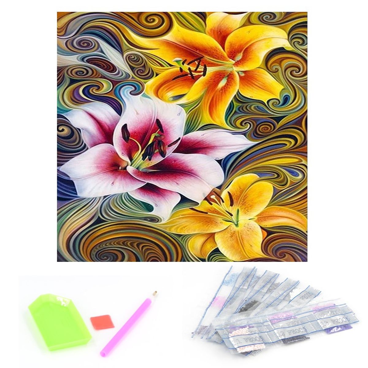 GENERICO - Diamond Painting 5d kit pintura 12.200 diamantes-fantasia 20…