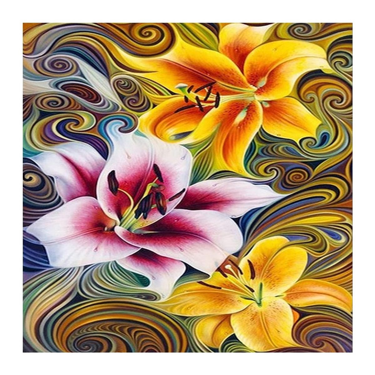 GENERICO - Diamond Painting 5d kit pintura 12.200 diamantes-fantasia 20…