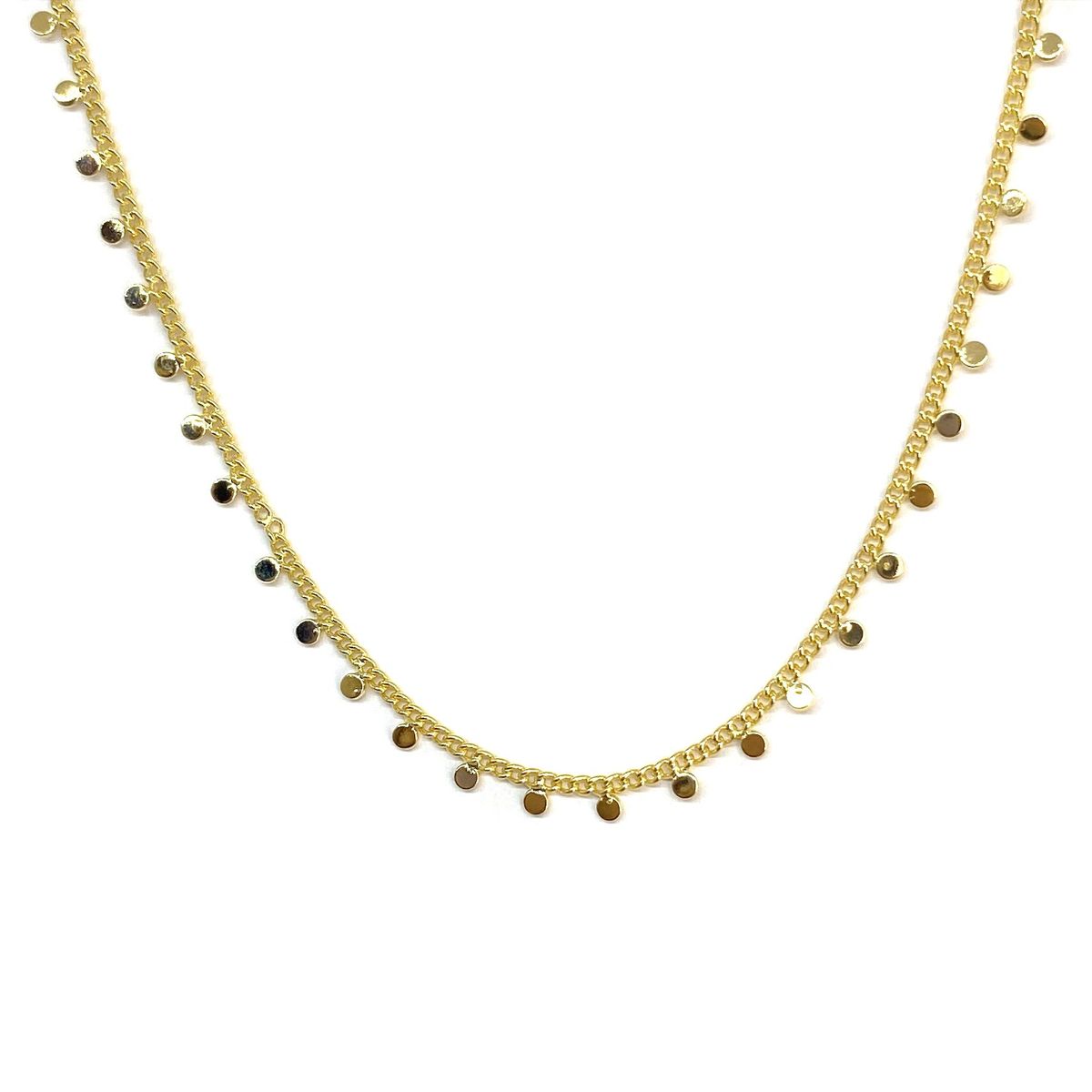 COGGIOLA - Collar Nailah Enchapado Oro 18K