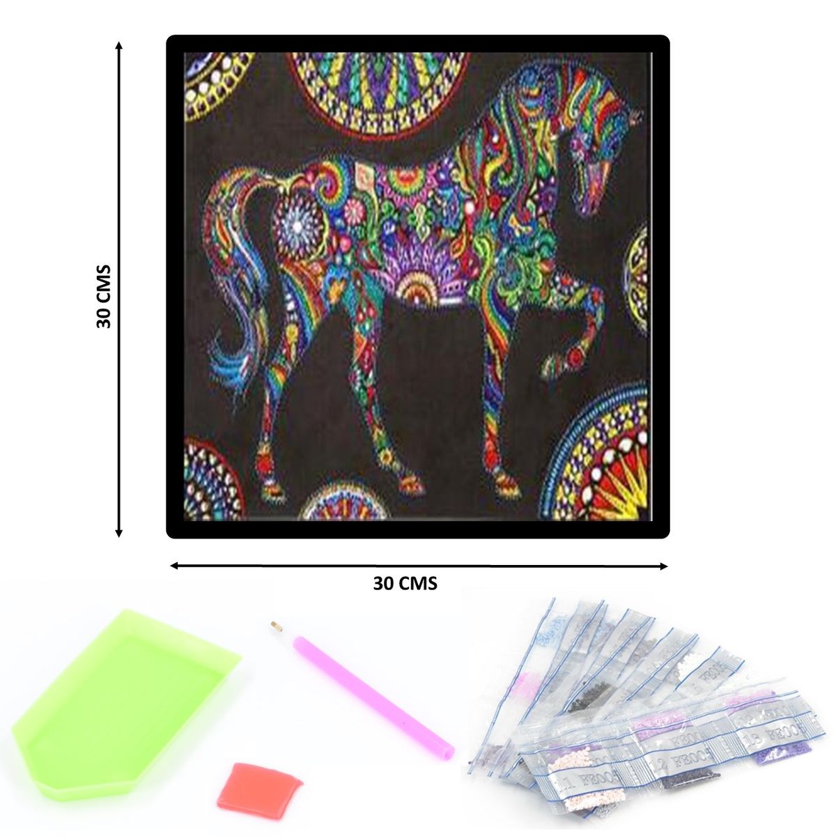GENERICO - Diamond Painting 5d kit pintura 12.200 diamantes-fantasia 22…