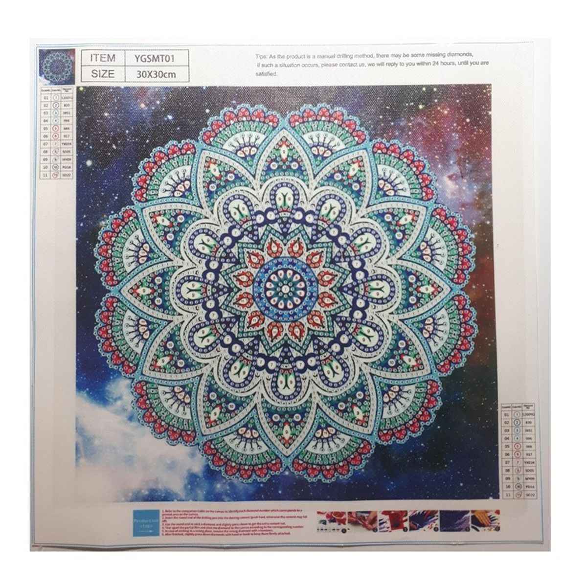 GENERICO - Diamond Painting 5d kit pintura fluor diamantes-fantasia 24…