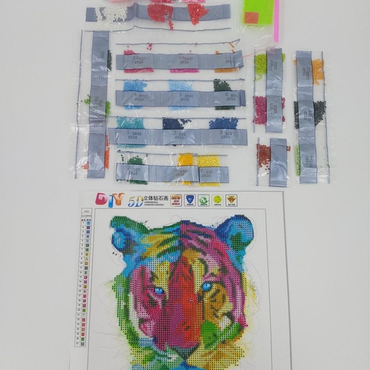 GENERICO - Diamond Painting 5d kit pintura diamantes-animales 26…