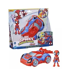 HASBRO - Spidey Amazing Friends Vehículo Auto Con Luces -