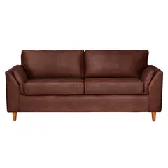 LATAM HOME - Sofá Milan 3 Cuerpos Cuero Kentucky Café Moro