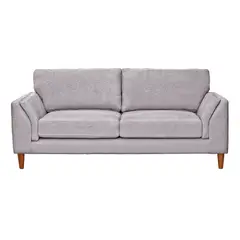 LATAM HOME - Sofá Milan 3 Cuerpos Lino Gris Claro