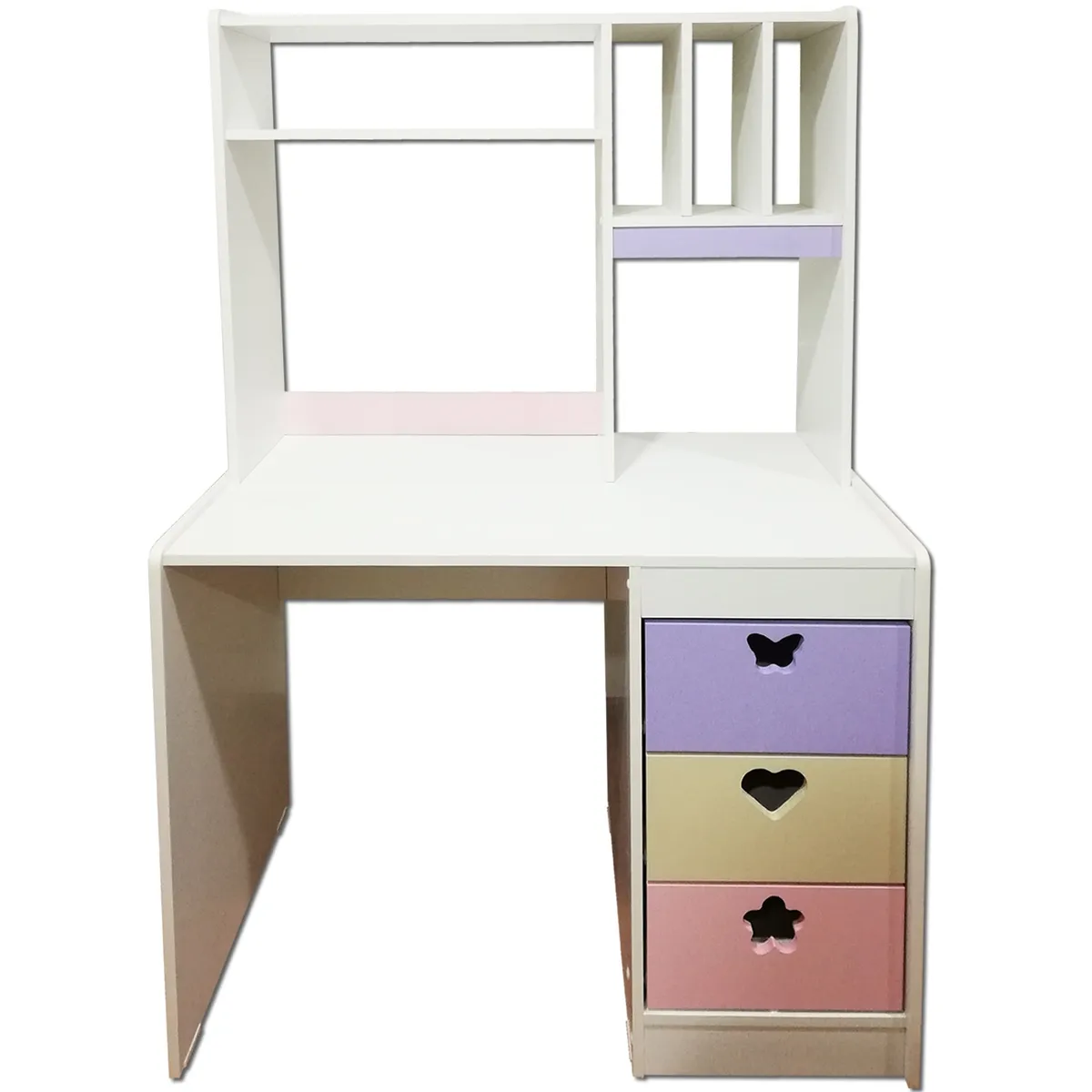 MUEBLES KIDS - Escritorio con elevación CREMA  LILA  ROSADO