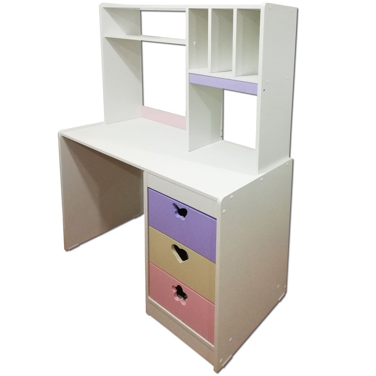 MUEBLES KIDS - Escritorio con elevación CREMA  LILA  ROSADO