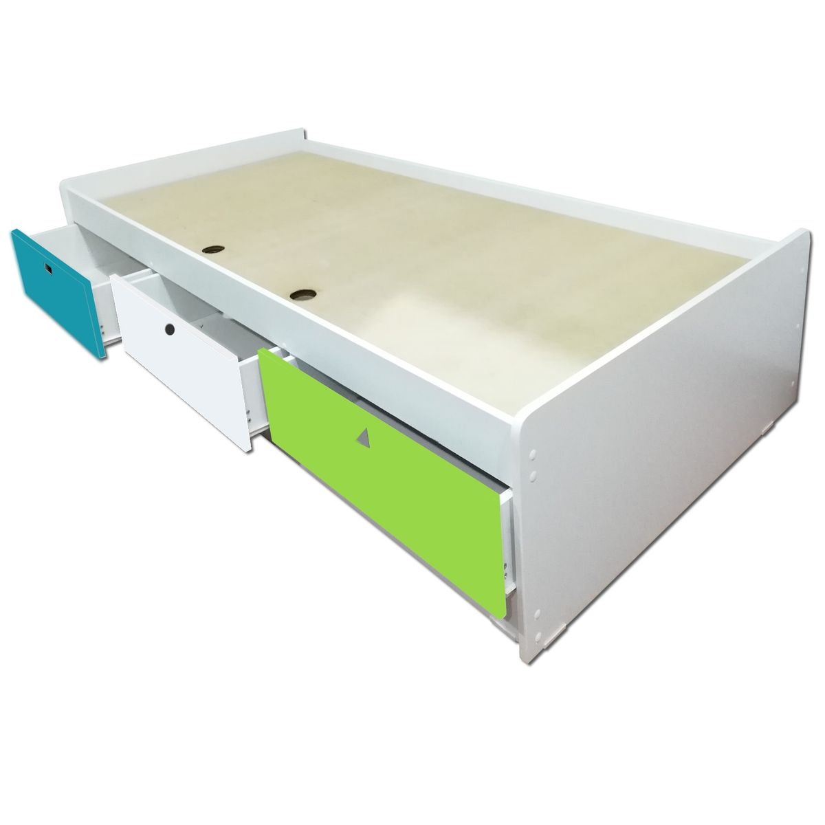 MUEBLES KIDS - cama de 3 cajones 1.5 plazas , GEOMETRICA