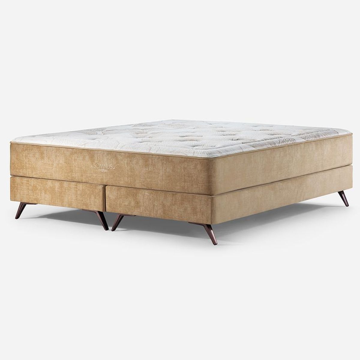 ROSEN - Box Spring Rosen Somnus Super King 200 X 200 Cm Nougat