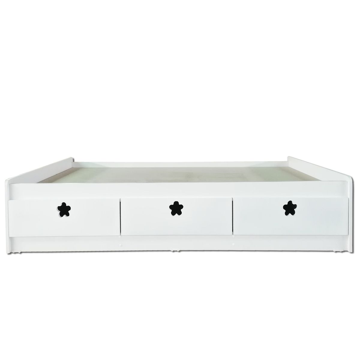 MUEBLES KIDS - cama de 3 cajones 1 plaza , BLANCA FLOR