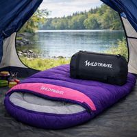 Saco De Dormir Extremo -15° Morado y Rosa 1800g