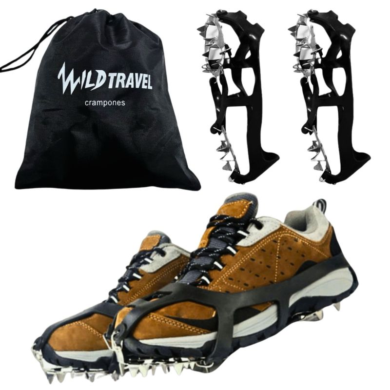 WILD TRAVEL - Crampones Antideslizantes Wild Travel Hielo Talla M 36-40