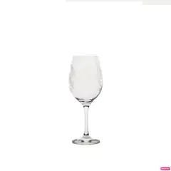 CRISTALES LIBELULA - Copa de vino tallada vidrio polaco templado