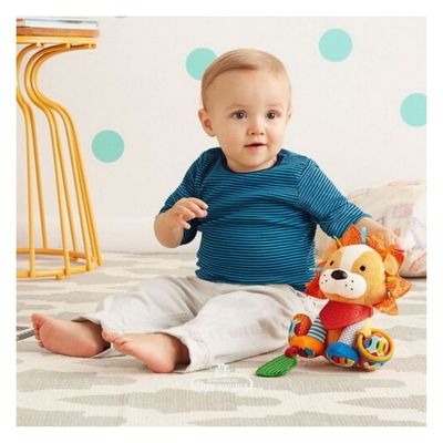 Imagen 2 del producto Sonajero Mordedor Leon Peluche Sensorial