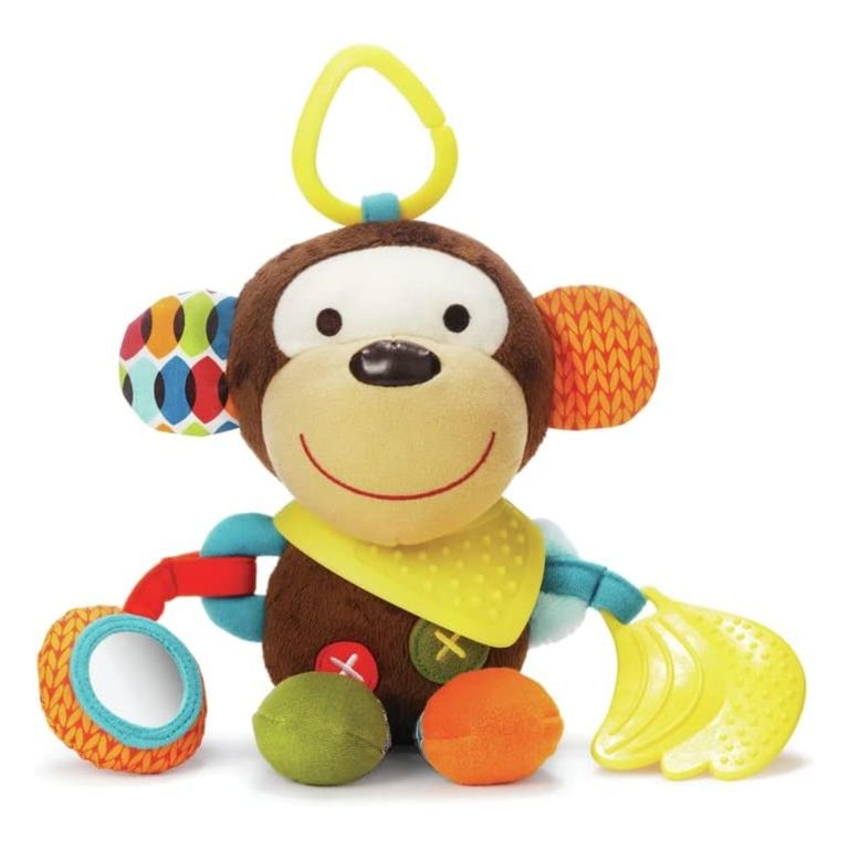Sonajero Mordedor Mono Peluche Sensorial