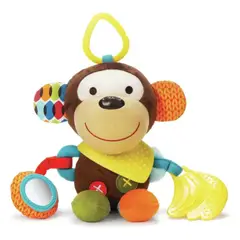 TEDMIMAK - Sonajero Mordedor Mono Peluche Sensorial