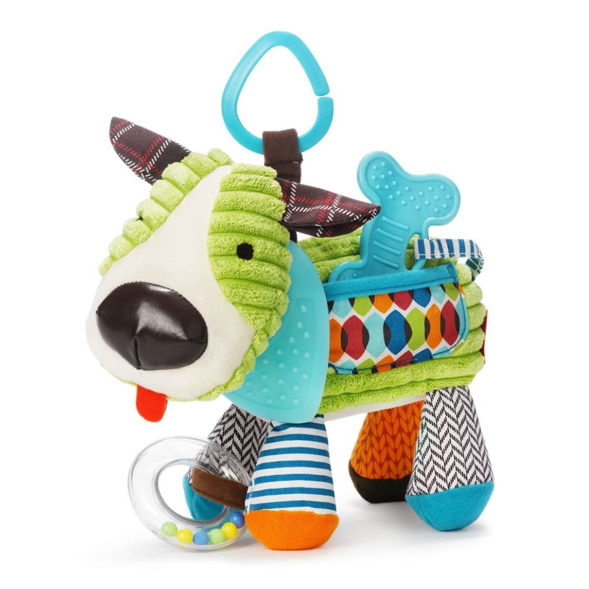 TEDMIMAK - Sonajero Mordedor Cachorro Peluche Sensorial