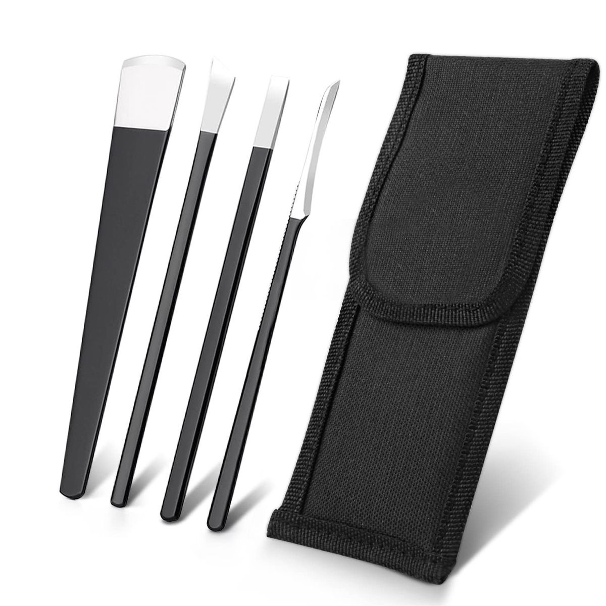GENERICO - Kit 4 Cuchillos Quita Callos Corta Uña Removedor Piel Muerta