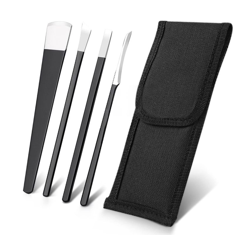 GENERICO - Kit 4 Cuchillos Quita Callos Corta Uña Removedor Piel Muerta