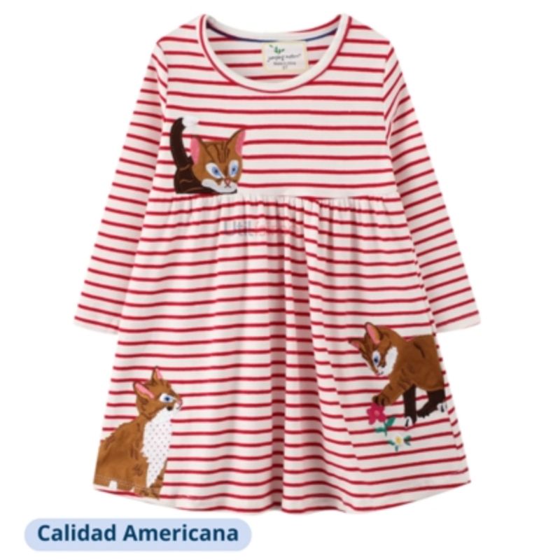 JUMP KIDS - Vestido Manga Larga Niña