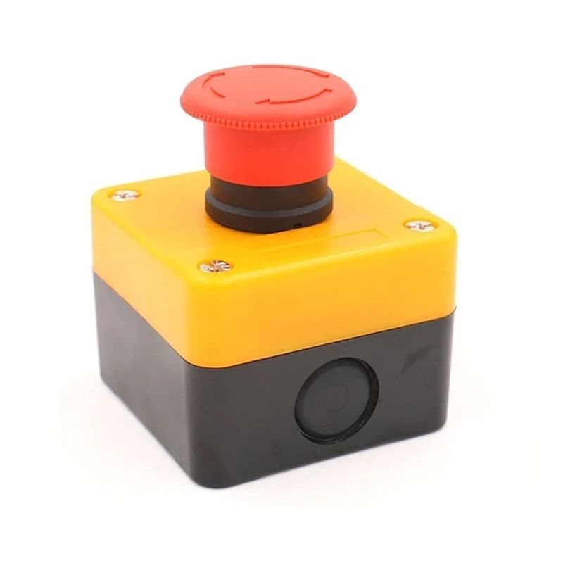 GENERICO - Pulsador de Emergencia Armado en Caja IP54 Cabezal 40mm