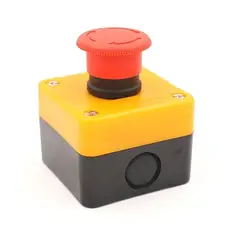 GENERICO - Pulsador de Emergencia Armado en Caja IP54 Cabezal 40mm
