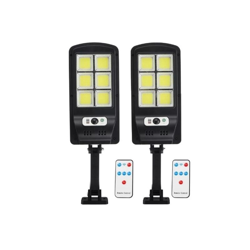 GENERICO - Pack 2 Foco Solar Led Exterior Sensor M Y Control R Bk818-6…