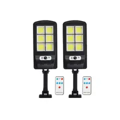 GENERICO - Pack 2 Foco Solar Led Exterior Sensor M Y Control R Bk818-6…