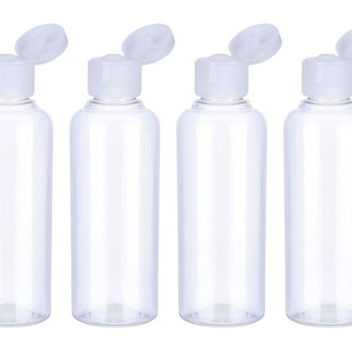 GENERICO - Set 6 Botella De Viaje Dispensadora 100 Ml Transparente