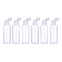 Set 6 Botella De Viaje Dispensadora 100 Ml Transparente