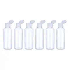 GENERICO - Set 6 Botella De Viaje Dispensadora 100 Ml Transparente