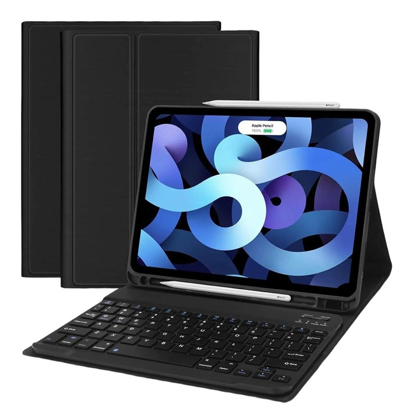 GENERICO - Funda Con Teclado Negro Para iPad Air 4ta/5ta 10.9 Español
