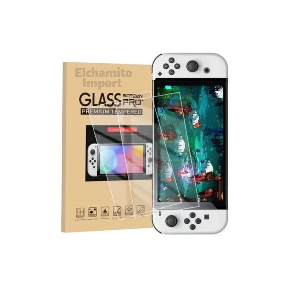 GENERICO - Lamina Protectora Nintendo Switch Oled Vidrio Templado…