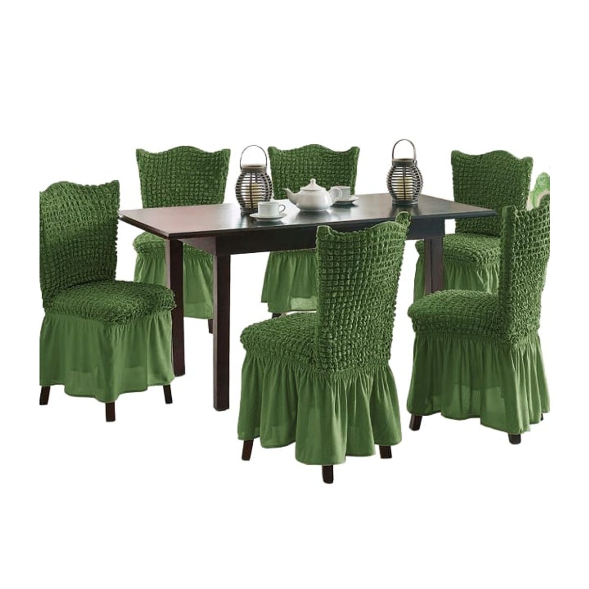 GENERICO - Fundas de sillas 100 Turcas verde