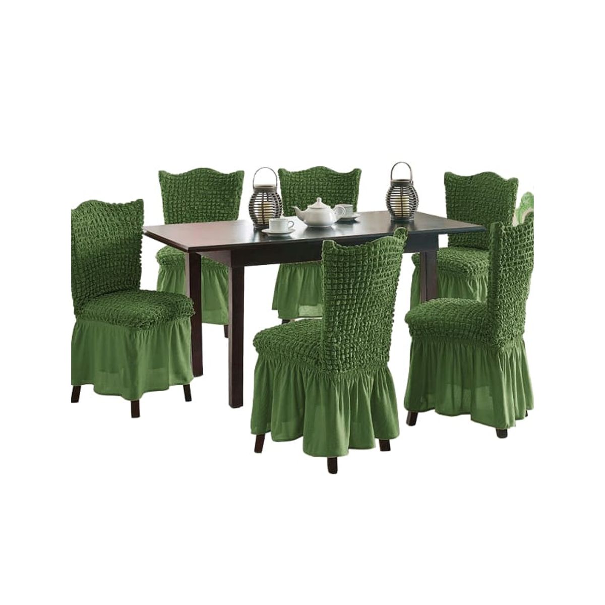 GENERICO - Fundas de sillas 100 Turcas verde