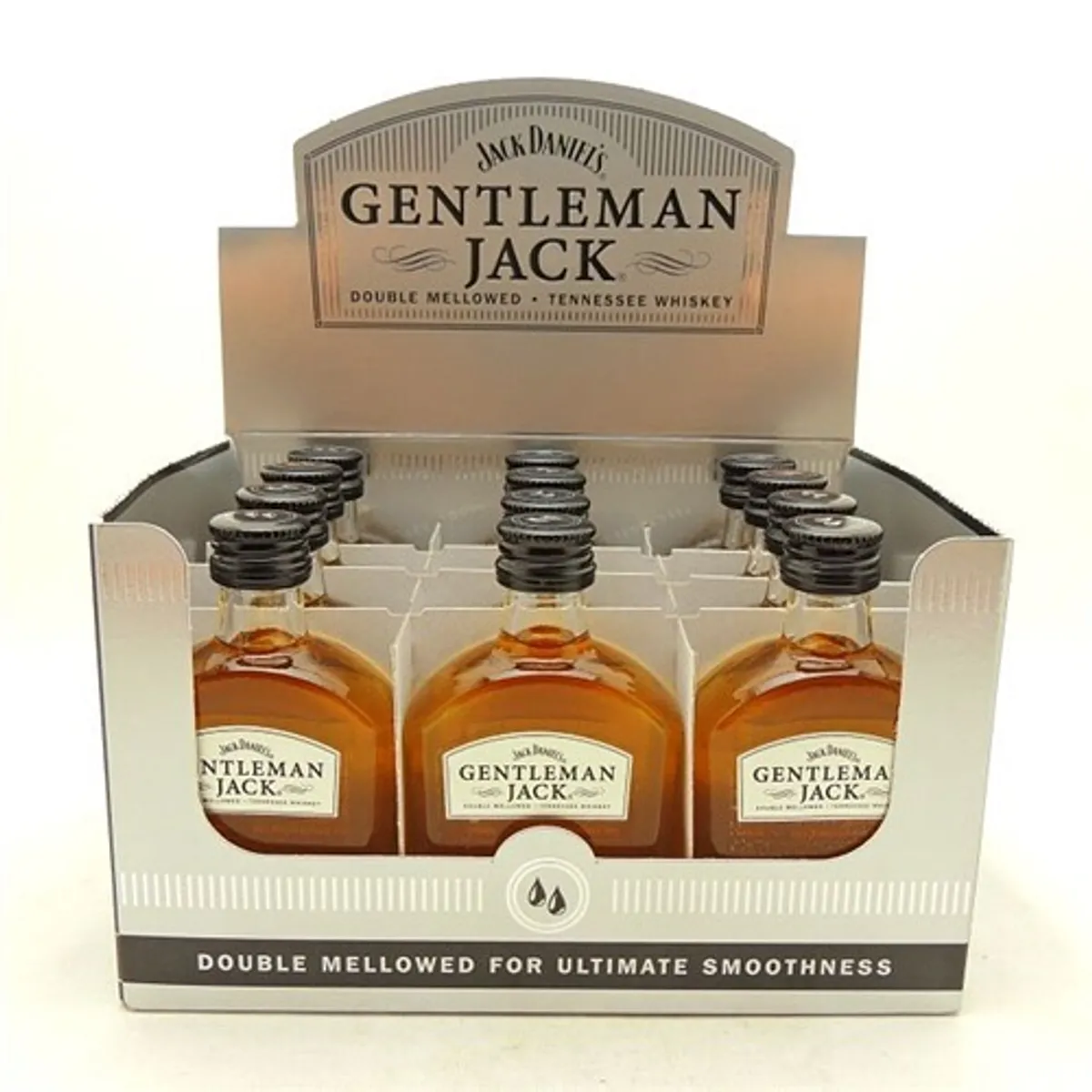 JACK DANIELS - 10 Miniaturas Jack Daniels Gentleman Premium 50 ml Vidrio