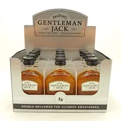 JACK DANIELS - 10 Miniaturas Gentleman Premium 50 ml Vidrio