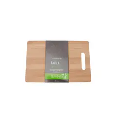 HOMEWELL - Tabla Cocina Cortar Premium Bambú 20x30x0.8cm