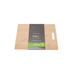 HOMEWELL - Tabla de Cocina Cortar Premium de Bambú 33x21x0.8cm