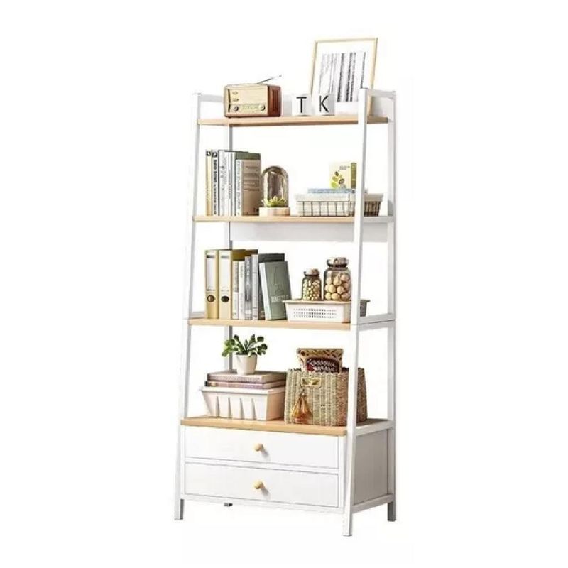 GENERICO - Estante Organizador Living 4 Niveles Y 2 Cajones 150*43*30Cm