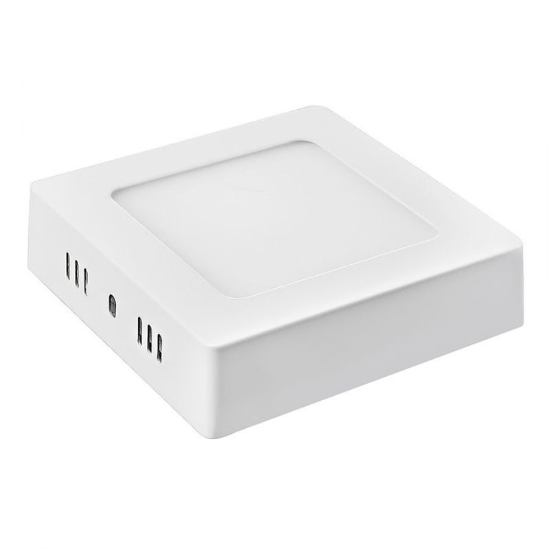 MEGABRIGHT - Panel LED Cuadrado Sobrepuesto  6W/3000K