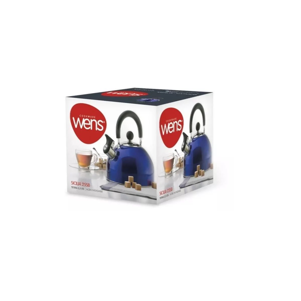 WENS - Tetera de Té Con Silbato Acero Inoxidable Wens 2.5 Litros