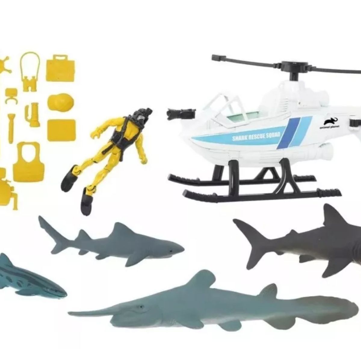 GENERICO - Set De Excursion Submarina Y Helicoptero explora Mar y Aire