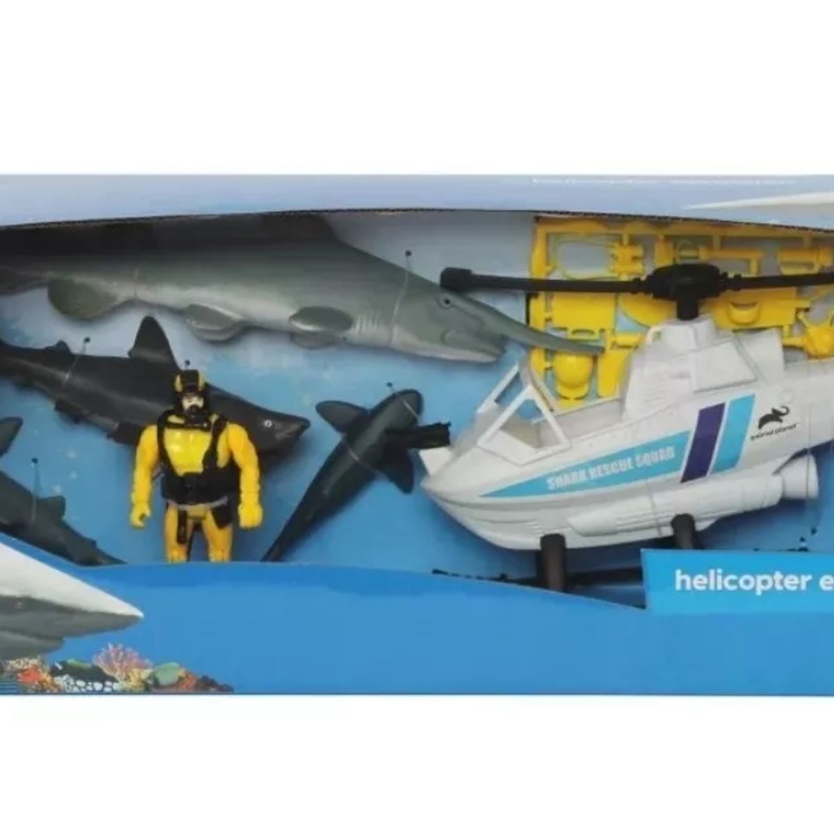 GENERICO - Set De Excursion Submarina Y Helicoptero explora Mar y Aire