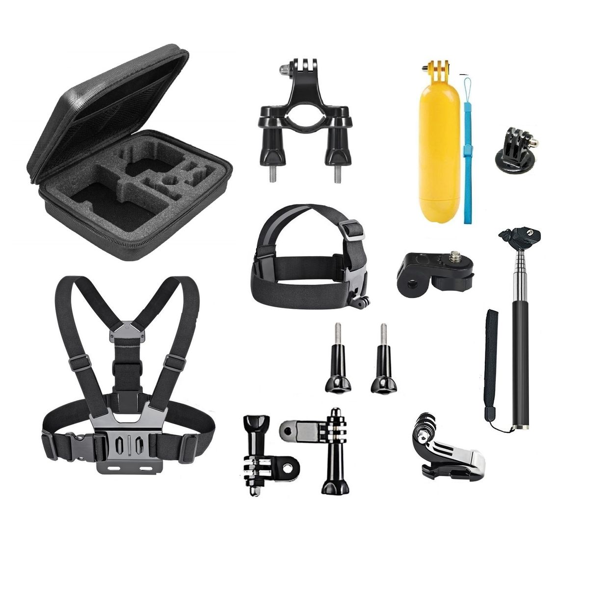 CASTLETEC - Set de  Accesorios Para Cámara Deportiva 13 en  1