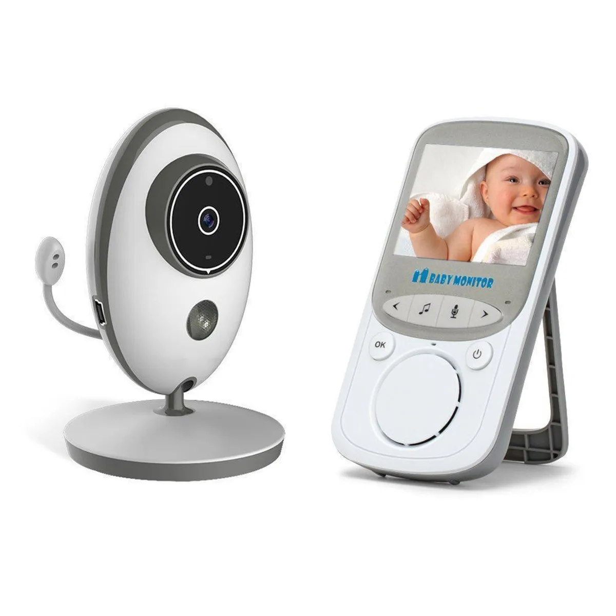 GENERICO - Video Monitor Inalámbrico De Bebe con parlante y Microfono Vb605