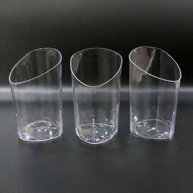 GENERICO - Vaso Bisel 90ml 10 Unid Catering Postres Ceviche Reposteria
