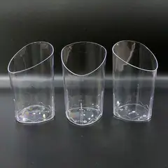 GENERICO - Vaso Bisel 90ml 10 Unid Catering Postres Ceviche Reposteria